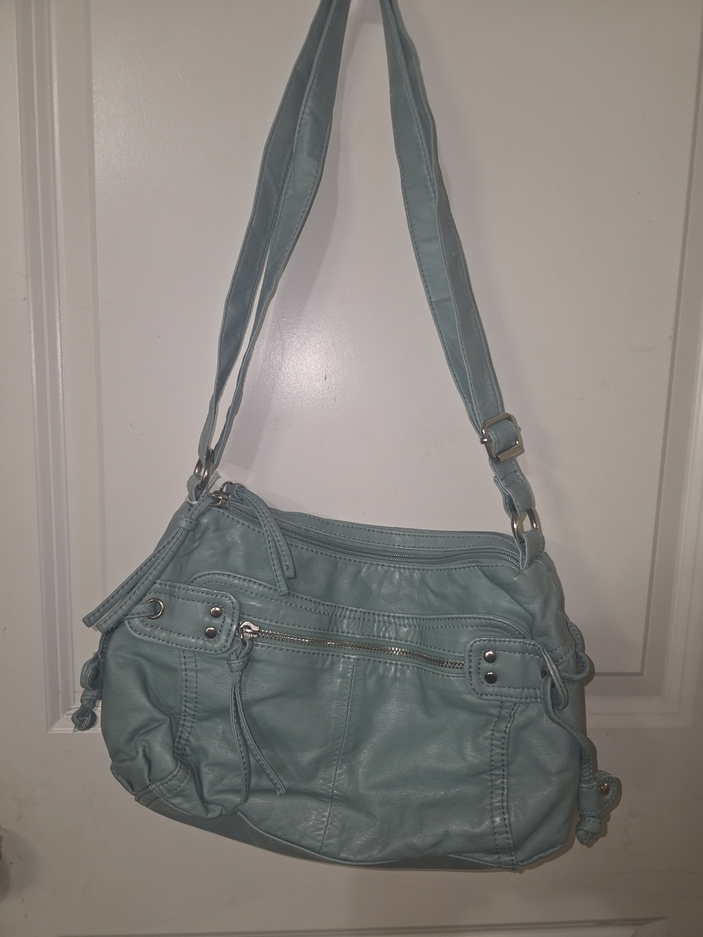 Bueno Soft Shoulder Bag in Light Blue